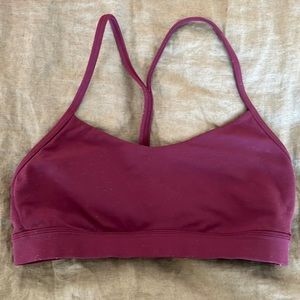 Lululemon Flow Y Nulu Bra- Maroon